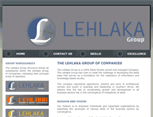 Tablet Screenshot of lehlakagroup.co.za